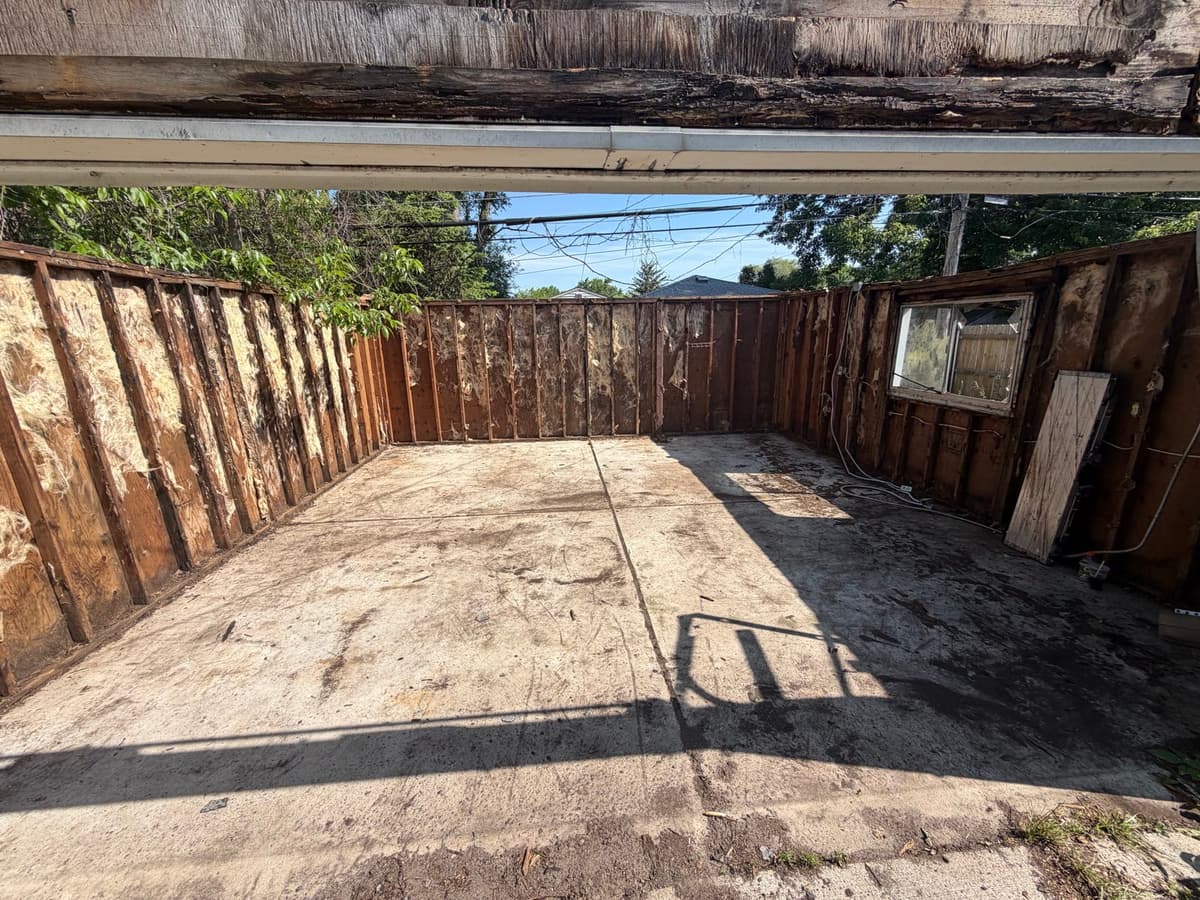 Before — detached garage